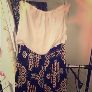 I have t-shirts, strapless romper, 3/4 sleeve